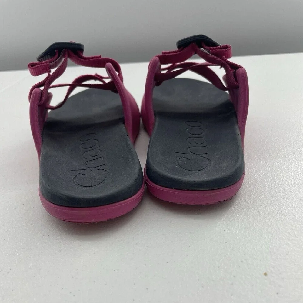 Chaco Chillos Slide Kids Junior Size‎ 1 Sport Sandals Magenta Pink JCH180316